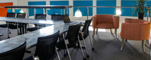 Meeting tables with breakout areas